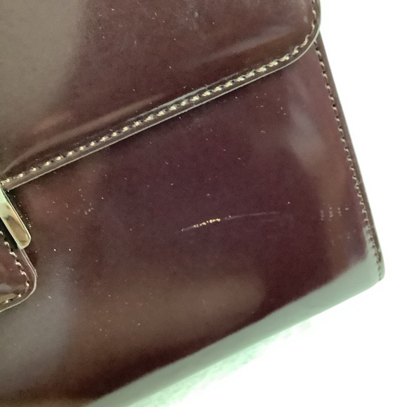 🛍️ELEGANT🌟YSL YVES SAINT LAURENT Patent Leather Handbag/VINTAGE - Picture 10 of 16